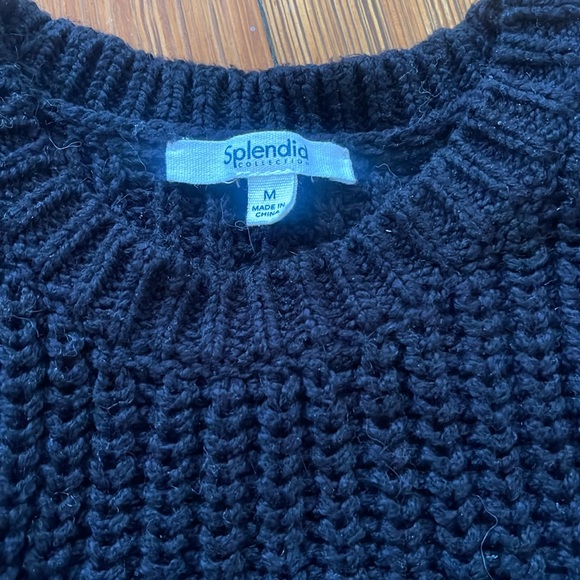 NWOT Splendid Bellamy Knit Tank - Black - Size Medium - Picture 4 of 6